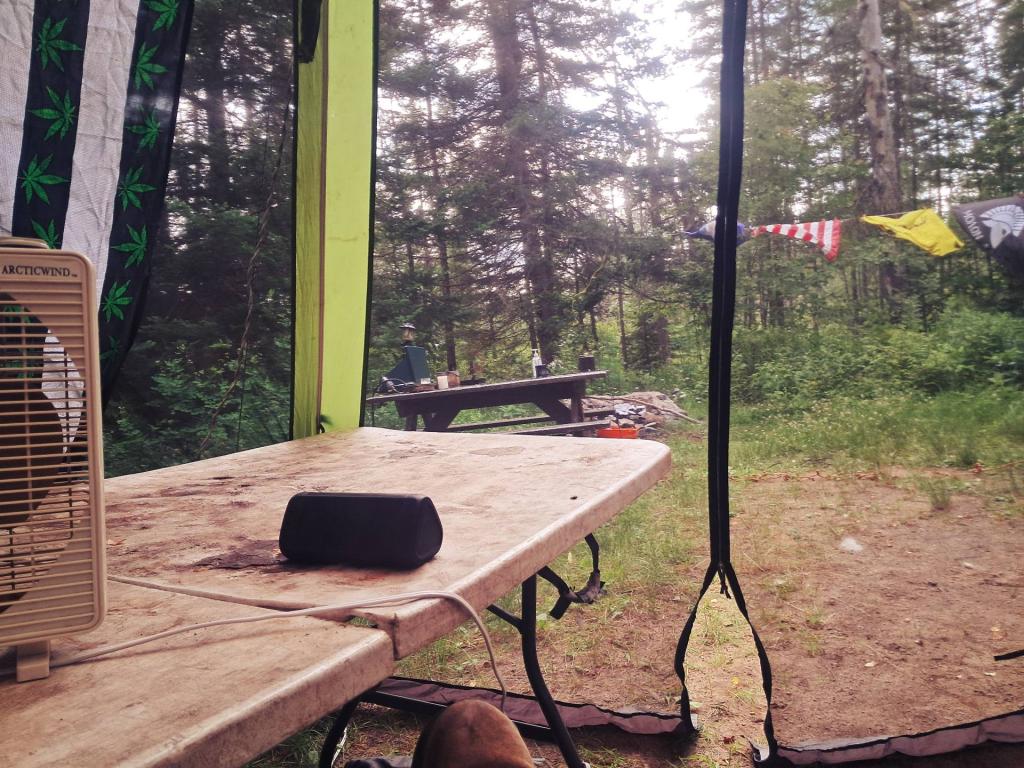 Photo: Smoking Dope and Hiding Out from the Deer Flies at Moose River Plains [Expires July 24 2026]