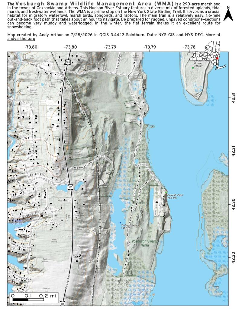 Map: Vosburgh Swamp WMA