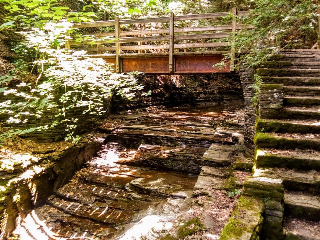 Photo: Finger Lakes Trail Crosses Glen Near Group Camp