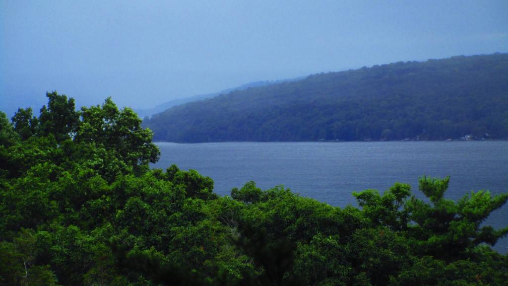 Photo: Cayuga Lake on a Rainy Morning