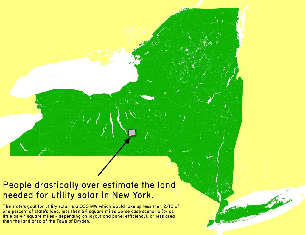 Thematic Map: How Much Land is Required for the State's Goal of 6,000 MW of Solar Power